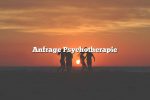 Anfrage Psychotherapie