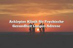 Asklepios Klinik für Psychische Gesundheit Langen Adresse