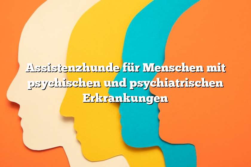 Assistenzhunde für Menschen mit psychischen und psychiatrischen Erkrankungen