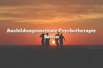 Ausbildungsinstitute Psychotherapie Berlin