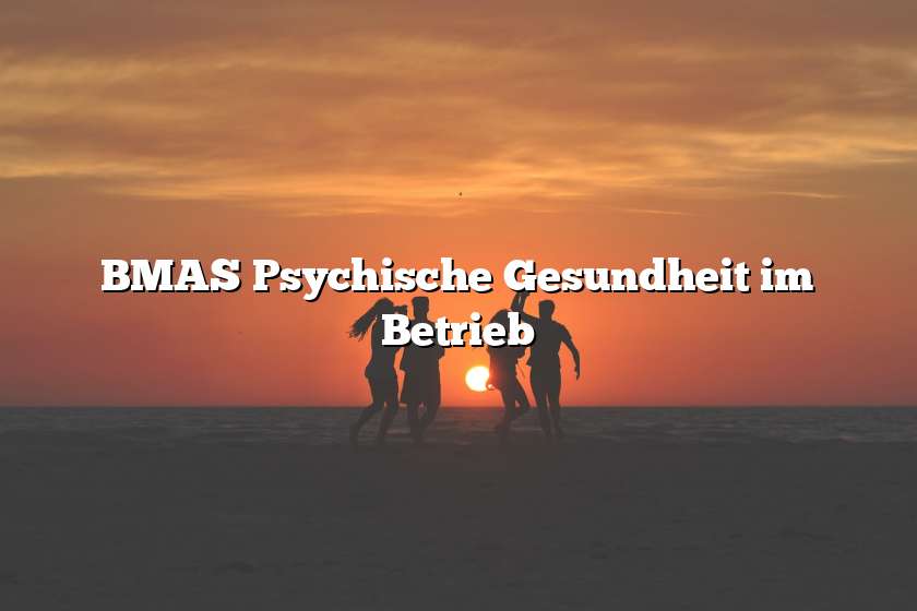 BMAS Psychische Gesundheit im Betrieb