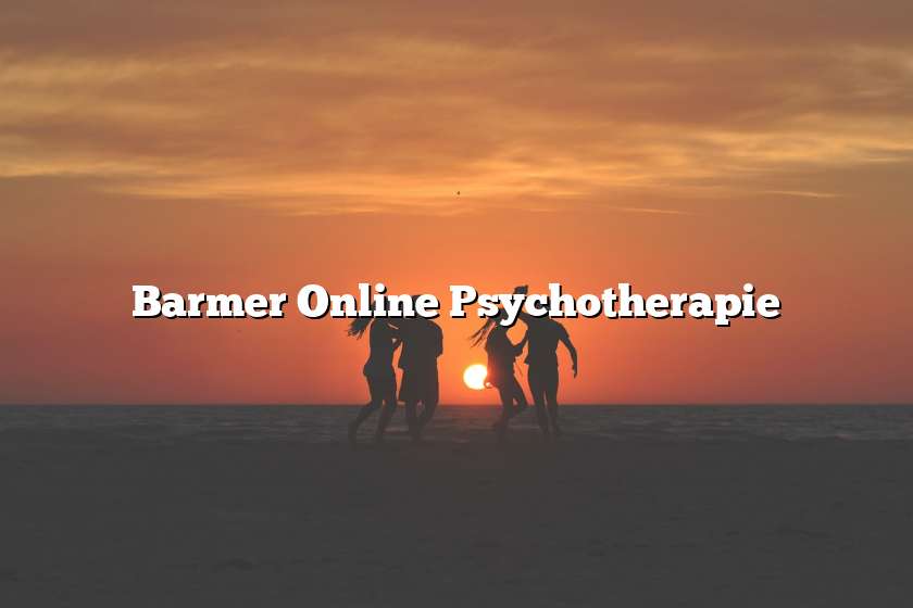 Barmer Online Psychotherapie