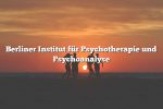 Berliner Institut für Psychotherapie und Psychoanalyse