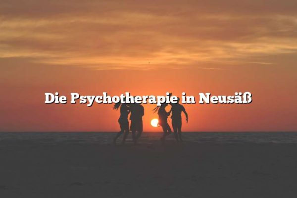 Die Psychotherapie in Neusäß