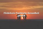 Förderkreis Psychische Gesundheit gGmbH