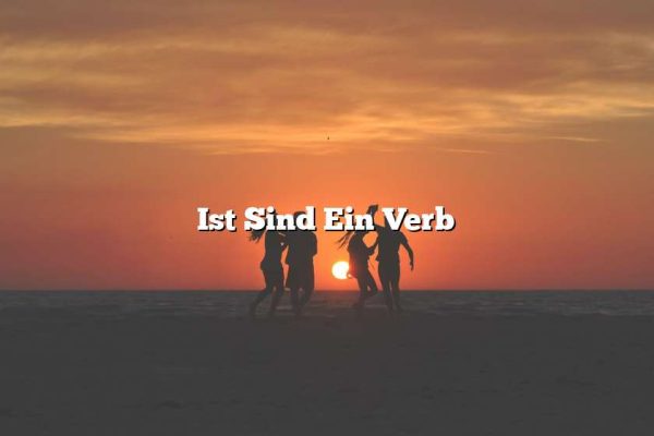 Ist Sind Ein Verb