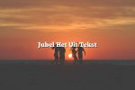 Jubel Het Uit Tekst