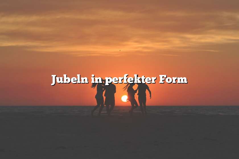 Jubeln in perfekter Form