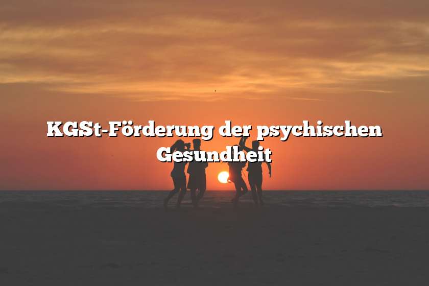 KGSt-Förderung der psychischen Gesundheit