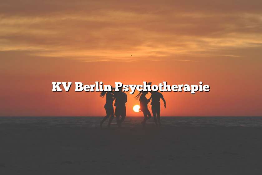 KV Berlin Psychotherapie