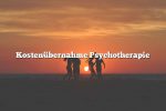 Kostenübernahme Psychotherapie