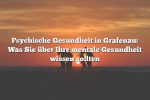 Psychische Gesundheit in Grafenau: Was Sie über Ihre mentale Gesundheit wissen sollten