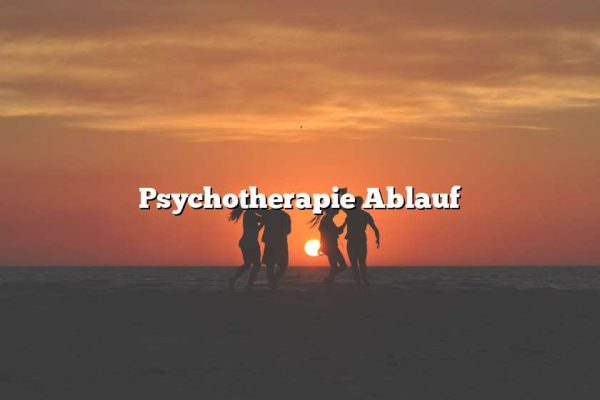 Psychotherapie Ablauf