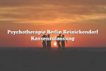 Psychotherapie Berlin Reinickendorf Kassenzulassung