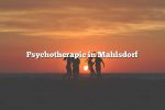 Psychotherapie in Mahlsdorf