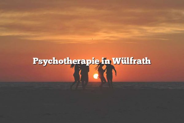 Psychotherapie in Wülfrath