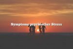 Symptome psychischer Stress