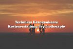 Techniker Krankenkasse Kostenerstattung Psychotherapie