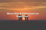 Wann führt Schlafmangel zur Depression?