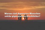 Warum sind depressive Menschen solche gigantischen Arschlöcher?