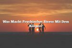 Was Macht Psychischer Stress Mit Dem Körper?