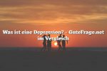 Was ist eine Depression? – GuteFrage.net im Vergleich