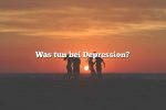 Was tun bei Depression?