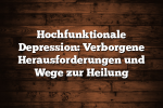 Hochfunktionale Depression: Verborgene Herausforderungen und Wege zur Heilung