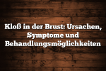 Kloß in der Brust: Ursachen, Symptome und Behandlungsmöglichkeiten