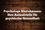 Psychologe Rheinhausen: Ihre Anlaufstelle für psychische Gesundheit