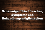 Schaumiger Urin: Ursachen, Symptome und Behandlungsmöglichkeiten