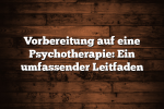 Vorbereitung auf eine Psychotherapie: Ein umfassender Leitfaden